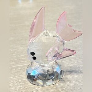 Hanur Crystal Tropical Fish Figurine Pink 2.4x2.8”